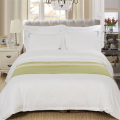 Hotel White CVC 80 Algodão 20 Poliéster Set Sateen Bedding